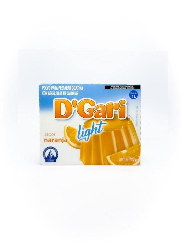 GELATINA GARY LIGHT NARANJ 24/20GR